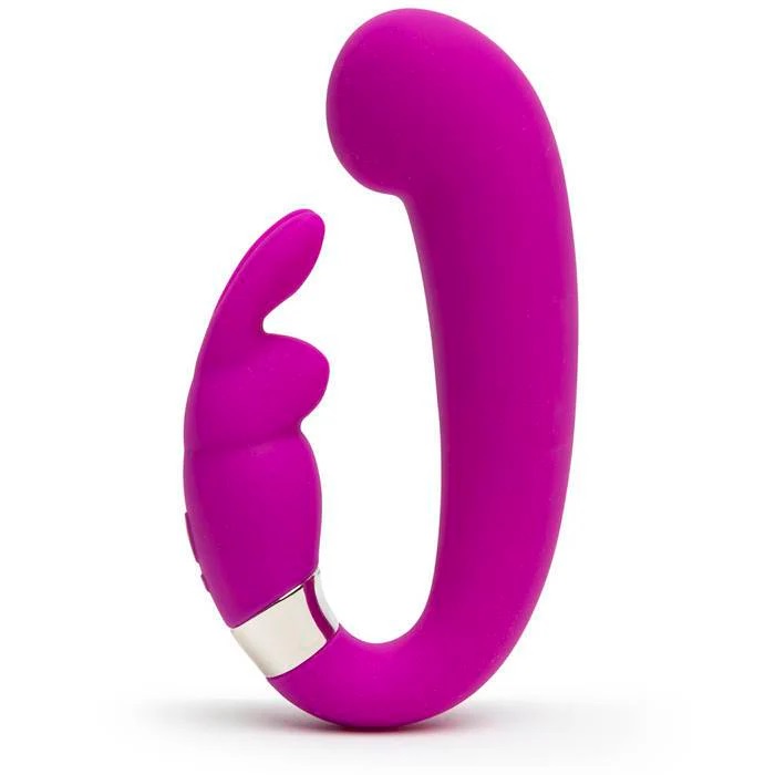 Hands take a break – created a hands-free dual-hotspot-hitti... Happy Rabbit - G-Spot Curve Vibrator - Purple photo-3
