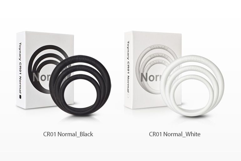 This trio of Toynary cock rings are made of medical grade pu... Toynary - CR01 Normal Cock Rings - Black photo-11