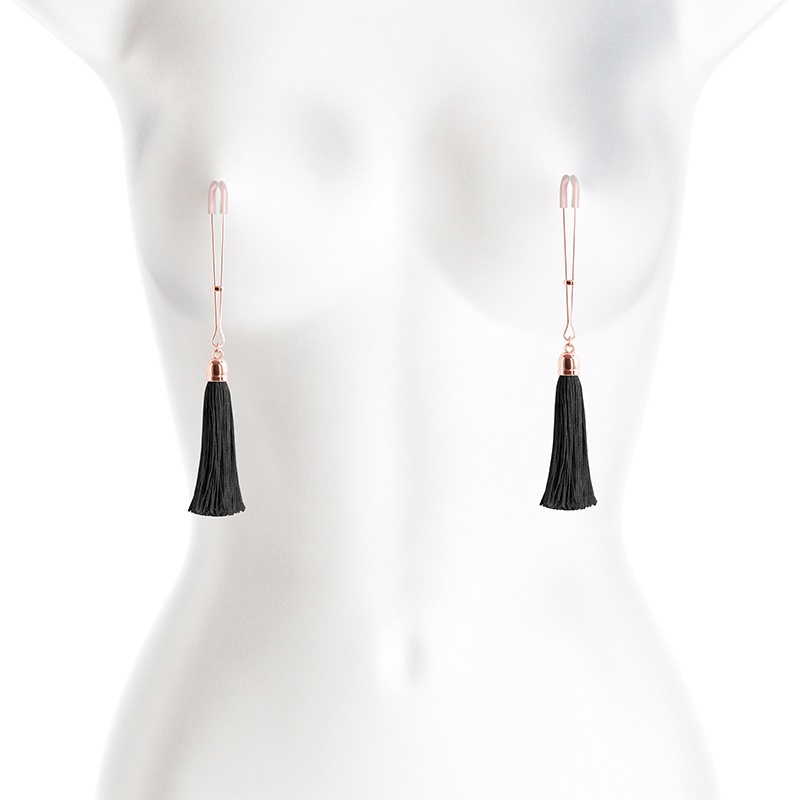 Bound Adjustable Nipple Clamps are for erotic and stimulatin... NS Novelties - Bound T1 Nipple Clamps - Black photo-2