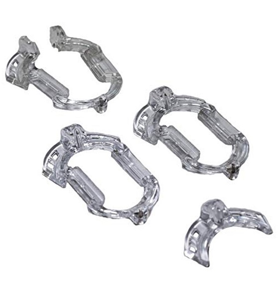 The Vice Mini Version 2 (or V2) has a slight modification fr... Locked in Lust - Vice Mini V2 Chasity Cage - Clear photo-7