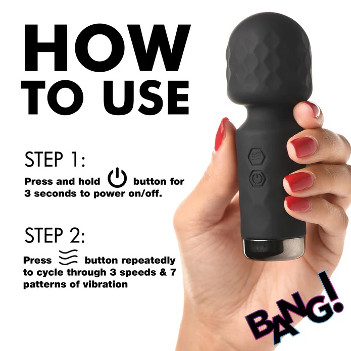 This is for the discreet hedonists. For those always ready f... Bang! - 10X Mini Wand - Black photo-7