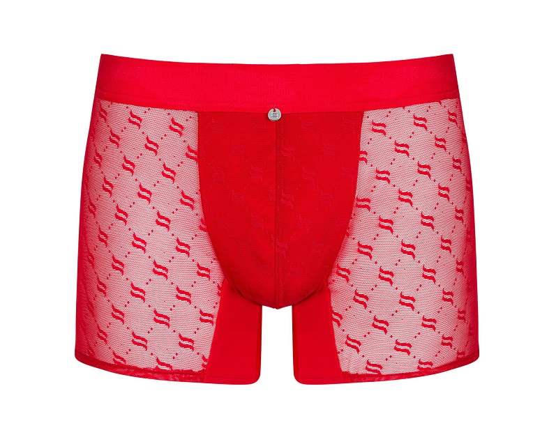 They tempt with an extremely sexy cut and seduce with a slig... Obsessive - Obsessiver Boxers - Red - S/M photo-6