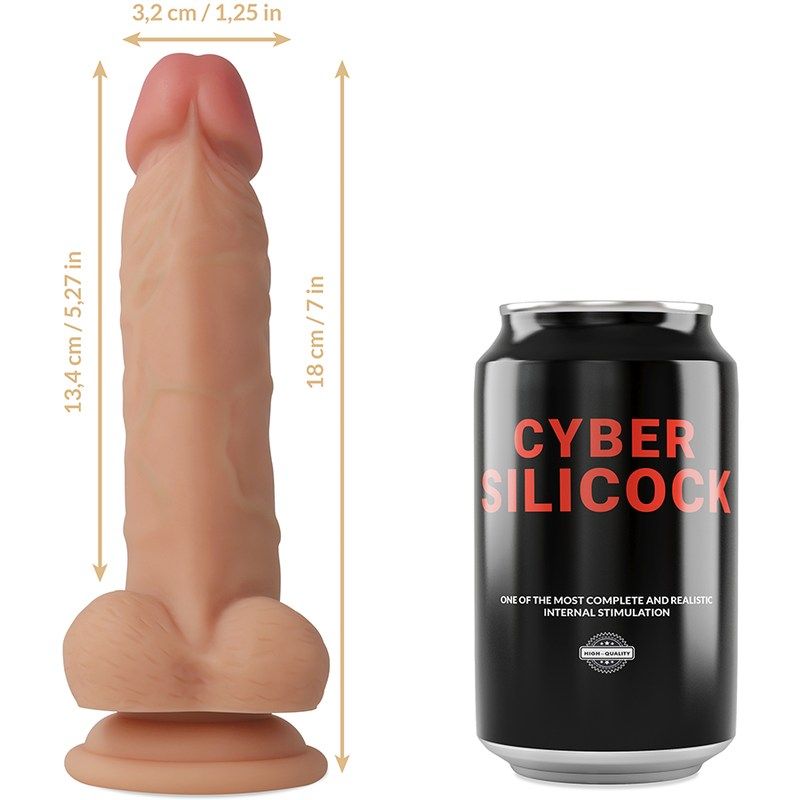 The natural shape and composition of the cybersilicock mater... Cyber Silicock - Jude Ultra Realistic Dildo 18cm photo-5