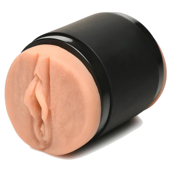 Pump your passions into this Double Shot stroker! It has a m... Mistress - Double Shot Mouth And Pussy Stroker - Flesh photo-4
