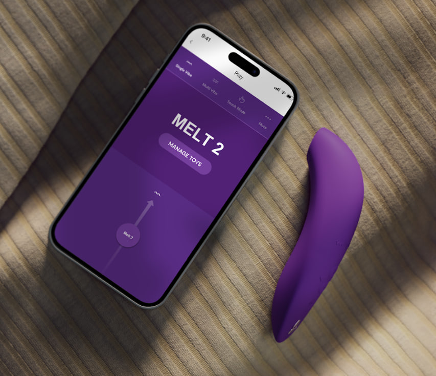 We-Vibe Melt 2 空氣吸啜陰蒂震動器專為提升伴侶間的親密體驗而設計。採用專利 Pleasure Air™ 技... We-Vibe - Melt 2 - Purple 照片-2