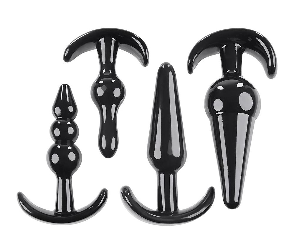 Explore anal pleasure with this versatile kit that features ... Selora - Intro To Plug Set - Black photo-2