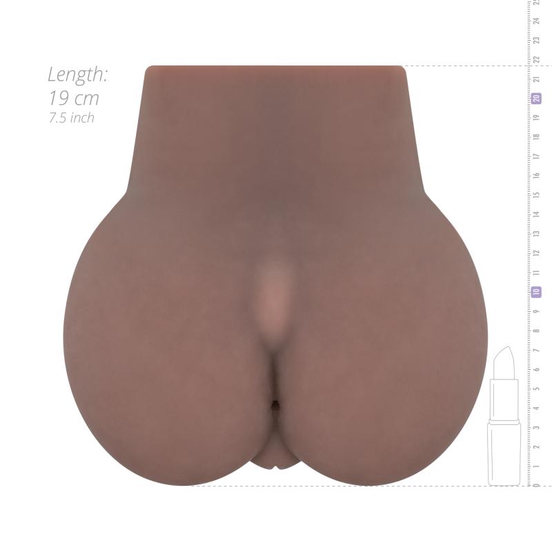 This delicious masturbator has a realistic design and has bo... FwB - Jasmine Turner Masturbator - Brown photo-10