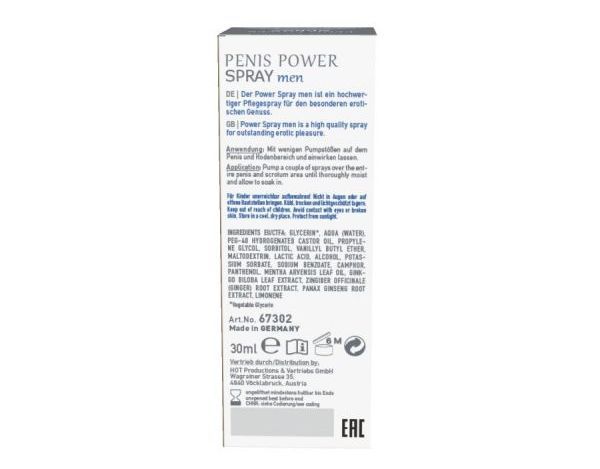 Penis Power Spray for the man for use in the intimate area. ... Shiatsu - Penis Power Spray Japanese Mint & Bamboo - 30ml photo-3