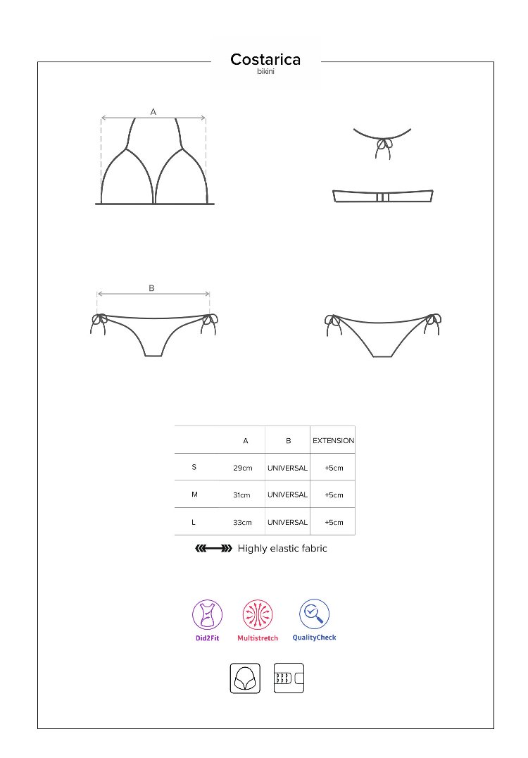 All about the sexy straps! Jump into our ultra-hot and femin... Obsessive - Costarica Bikini - Black - M photo-9