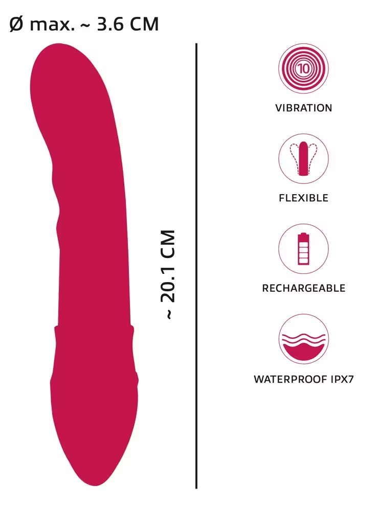 The waterproof silicone vibrator, Showers to orgasm by You2T... You2Toys - Showers Vibrator - Pink photo-11