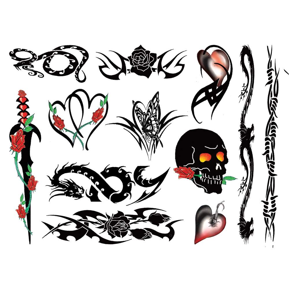 Decorate your body with this set of Rocker Chick Sexy Tattoo... Tattoo Set - Rocker Chick photo-4