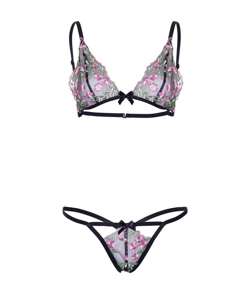 There's something so special about this ultra flirty and... Leg Avenue - In Bloom Set - Black - M photo-8