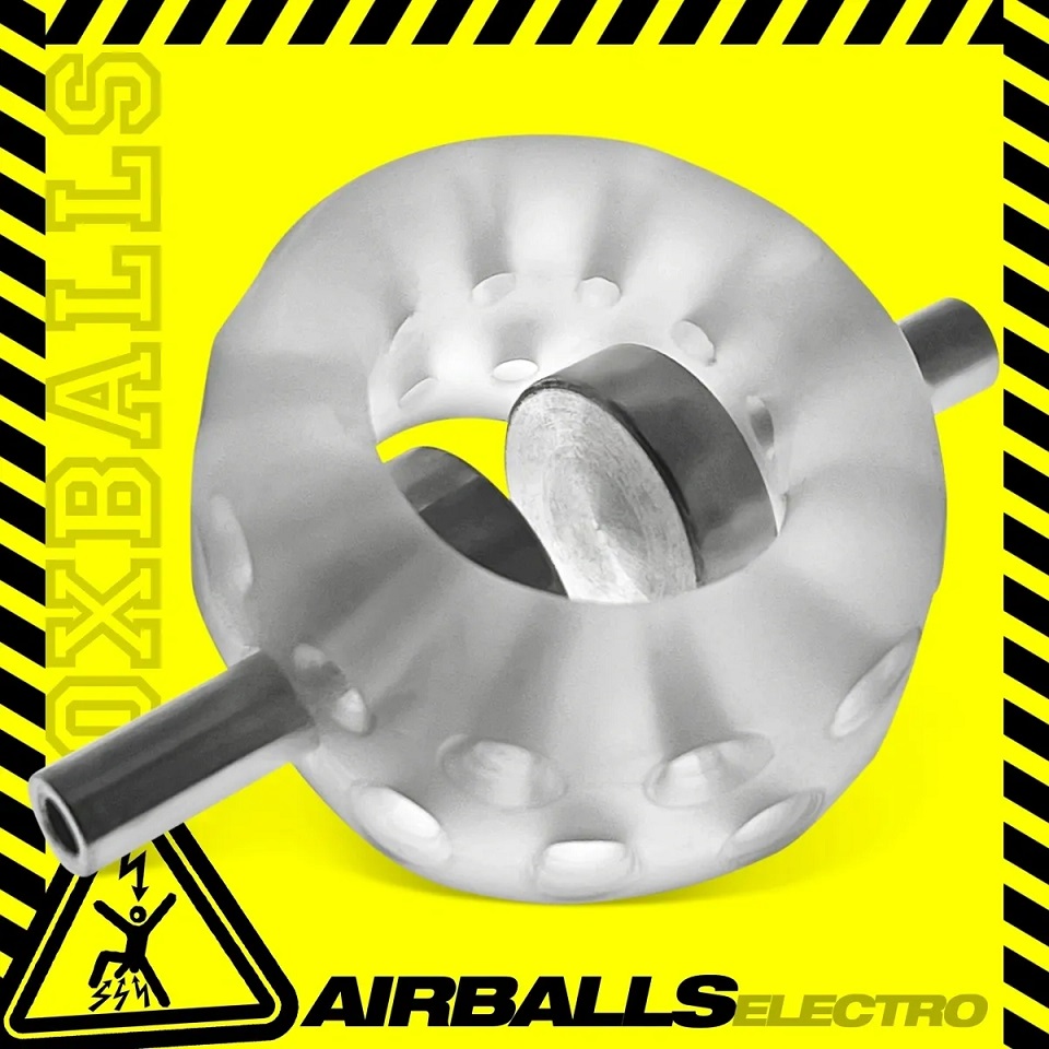 Airballs Electro is an electro-ballstretcher version and the... Oxballs - Airballs Electro Ballstretcher - Clear Ice photo-6