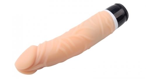 7 speeds, Waterproof, Silky silicone, Phthalates and Latex F... Chisa - Vibrating Thick Realistic Dildo - Flesh photo-4