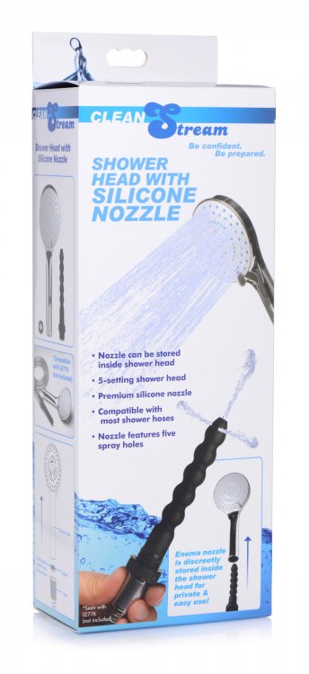 Store your enema tools in plain sight with this discreet sho... CleanStream - Shower Head w Enema Nozzle photo-11