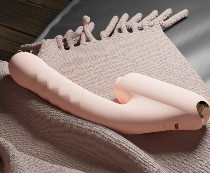 #7 Thrusting Vibrator with Suction adopts an advanced and si... Qingnan - Thrusting Vibrator w Suction #7 - Flesh Pink photo-15