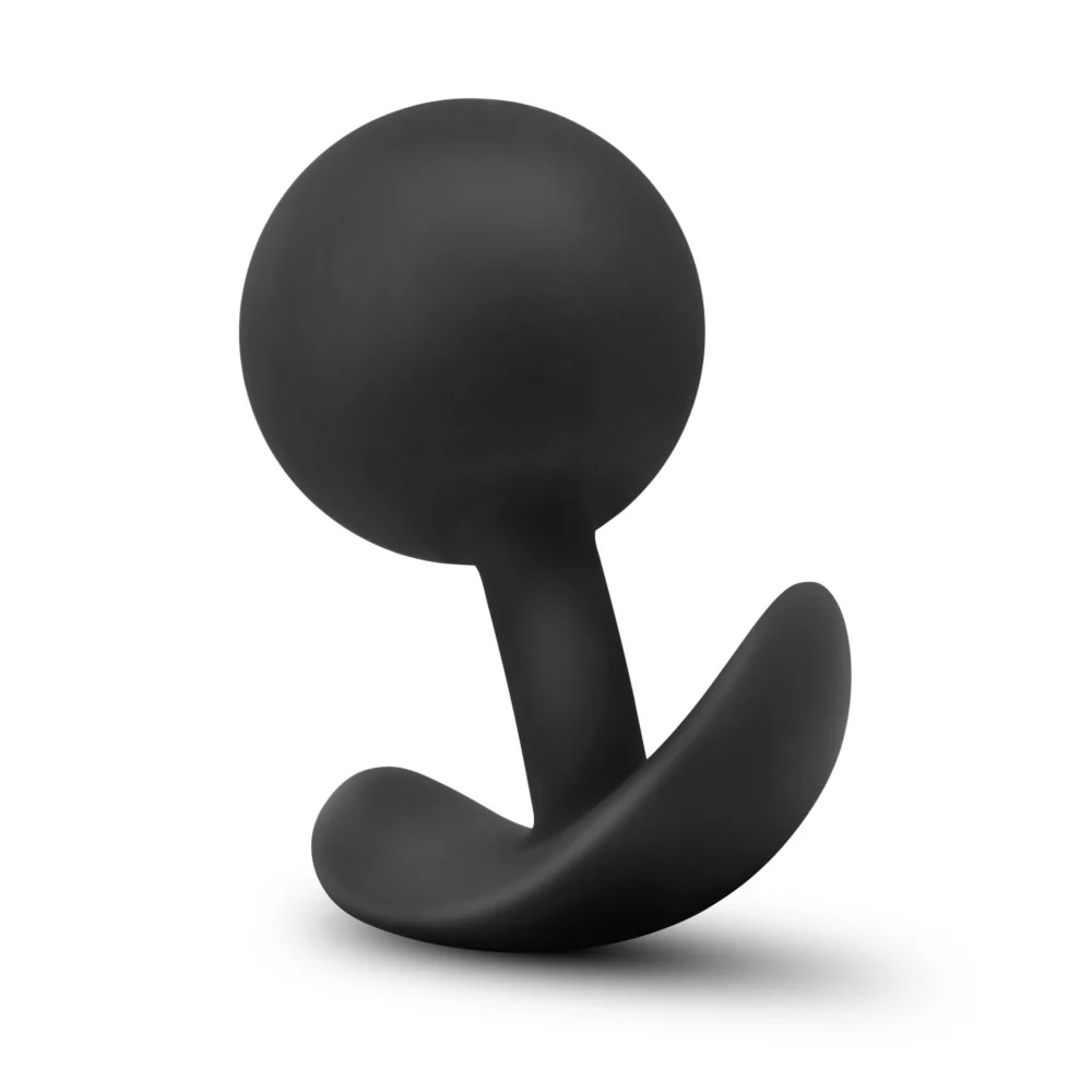 The Vibra Plug's inner weight rolls with your movement t... Anal Adventures - Platinum Vibra Plug - Black photo-6