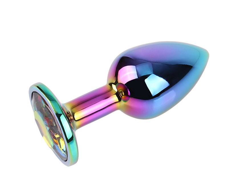 Metal plug for anal play and training
Tapered easy entry tip... Chisa - Gem Metal Plug S - Rainbow photo-4