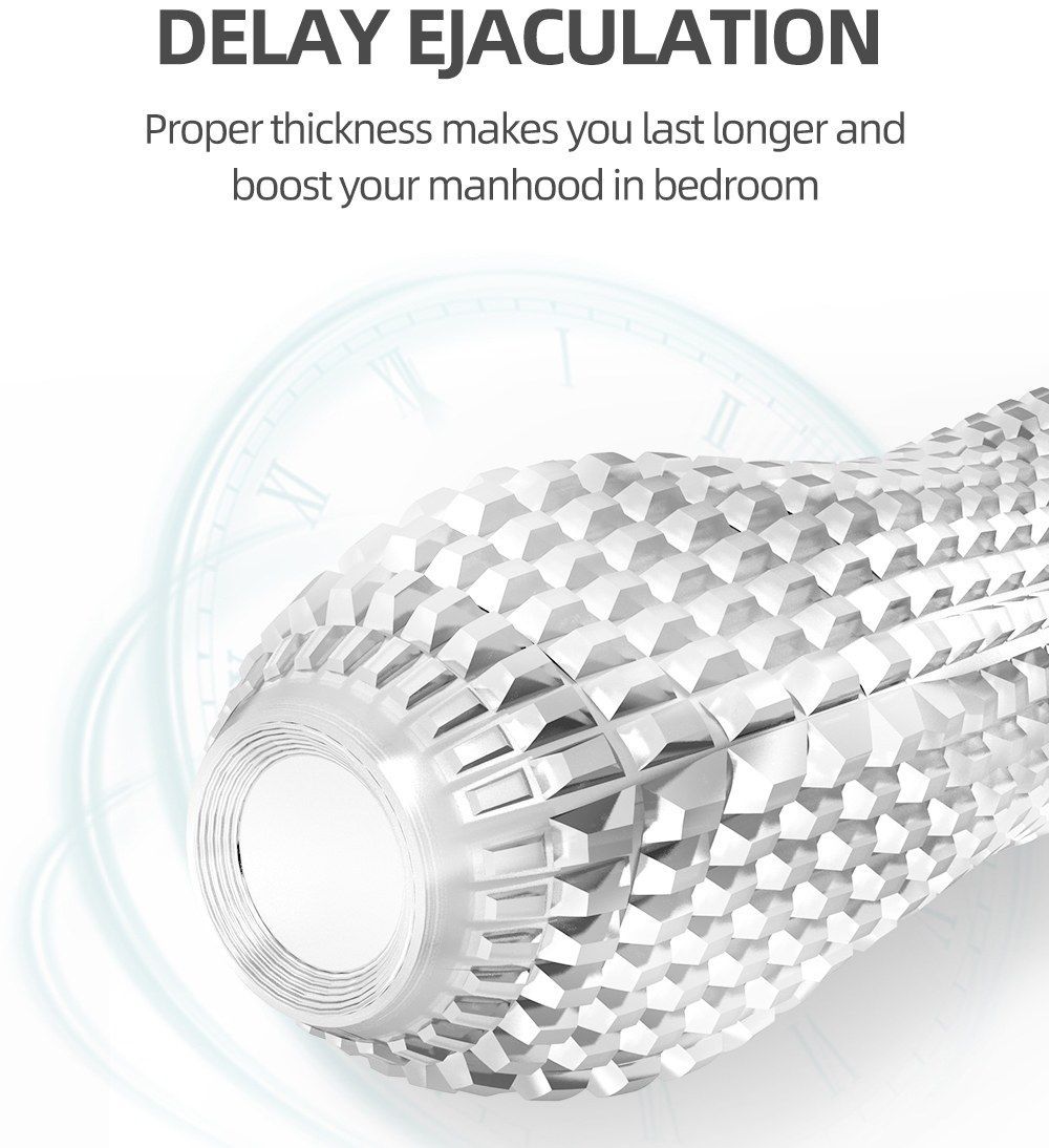 Japanese medical TPE, durable and ultra soft, super easy wea... Drywell - Sword Fighter Sleeve - Clear photo-4