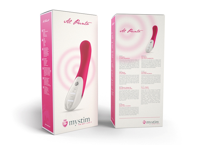 Al Punto is bent so that his point hits the G-spot. Proudly ... Mystim - Al Punto Vibrator - Pink photo-12