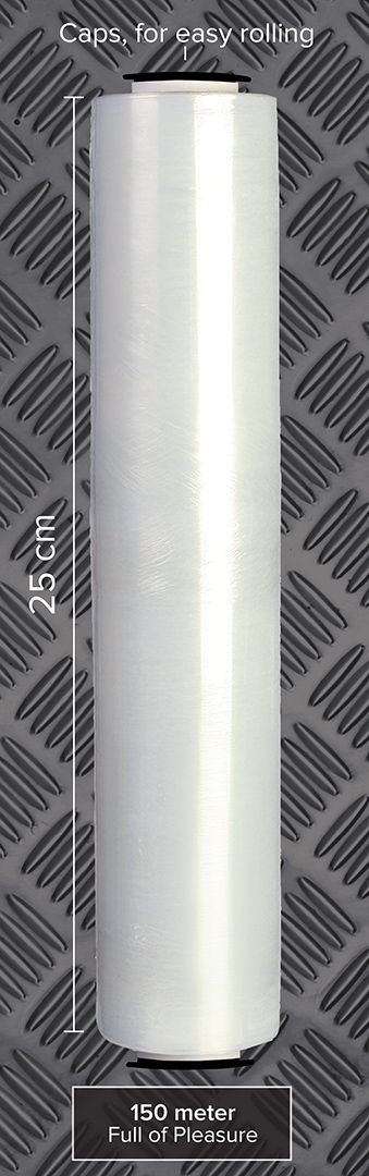 Easy bondage wrap 150 meter is full of pleasure. Extra thick... Kiotos - Bondage Wrap Tape 150m - Clear photo-3