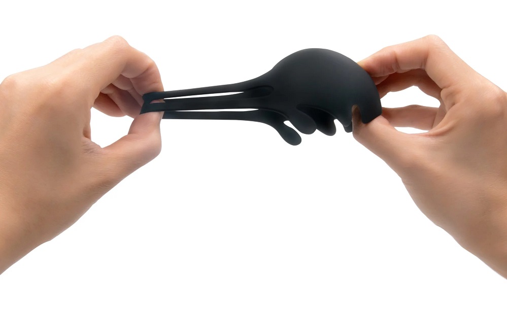 FUN BAG is a testicle and penis stimulator that improves ere... Dorcel - Fun Bag Testicle Stimulator - Black photo-2