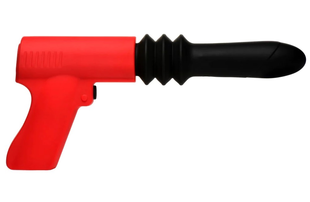 Give yourself some serious pounding with this Pistola Pounde... Master Series - Thrusting Pistola Vibrator photo-3
