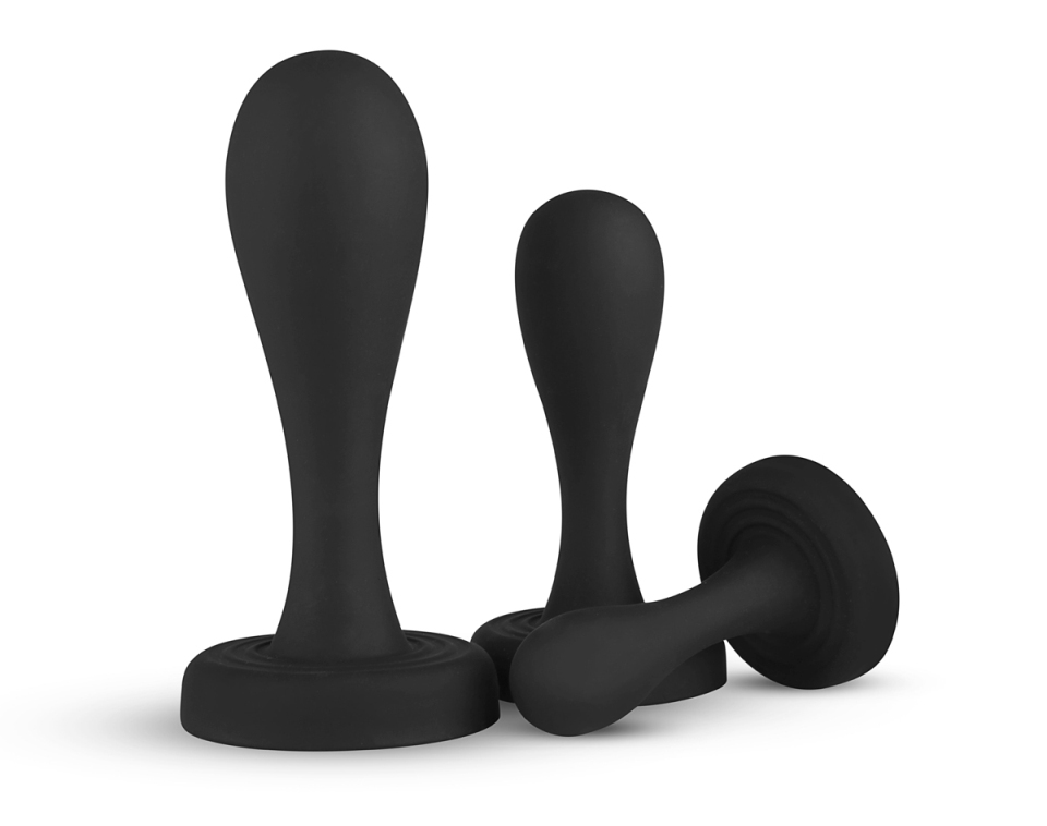 Do you want to start with anal sex? Then this butt plug set ... BUTTR - Butt Kickers Plugs Set - Black photo-6