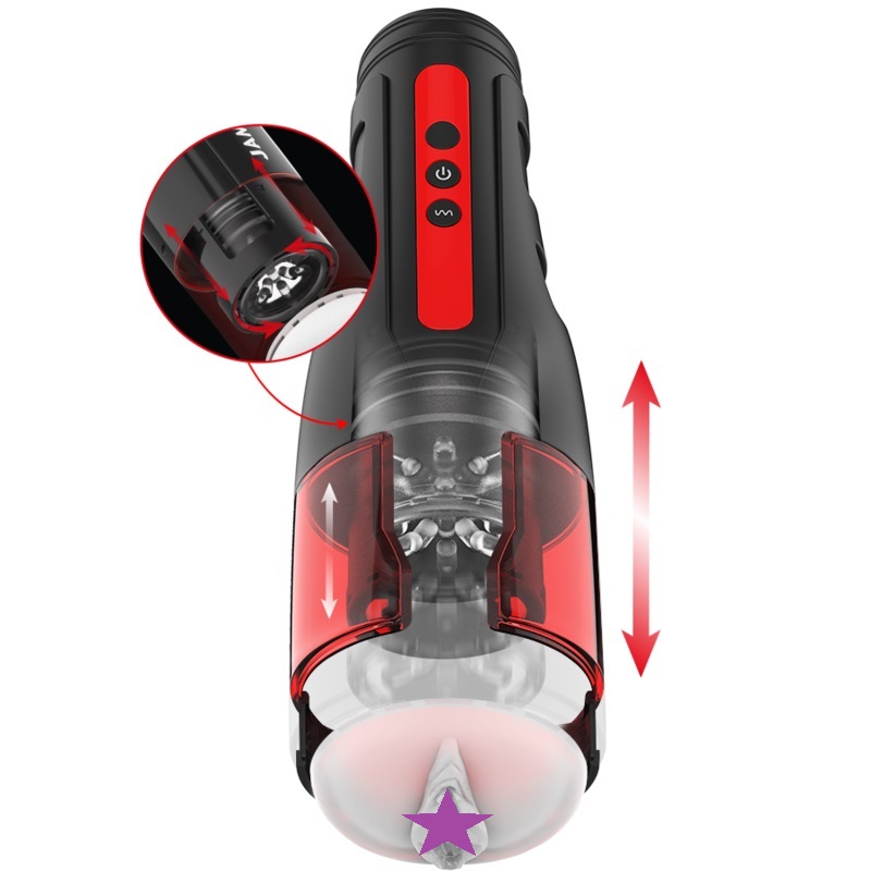The CYCLONE automatic mouth-shaped masturbator fo... Jamyjob - Cyclone Thrusting Rotating Masturbator photo-2