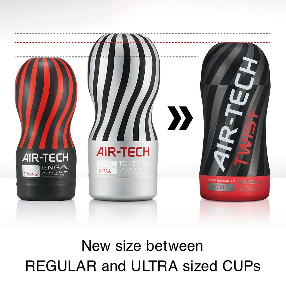 Customize Your Stimulation!
The Air-Tech Twist lets you... Tenga - Air-Tech Twist Custom Strength CUP Tickle photo-13