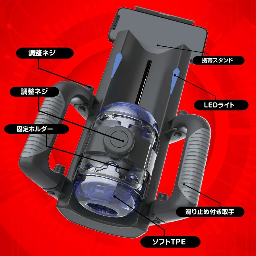 A rechargeable electric piston masturbator with a convenient... NPG - Onaho Automatic Stroker - Black photo-6