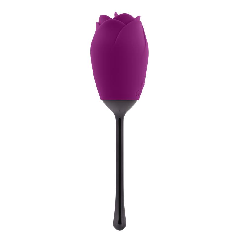 Your eyes aren't deceiving you. This rose is so beautifu... Playboy - Petal Vibrator - Purple/Black photo-4