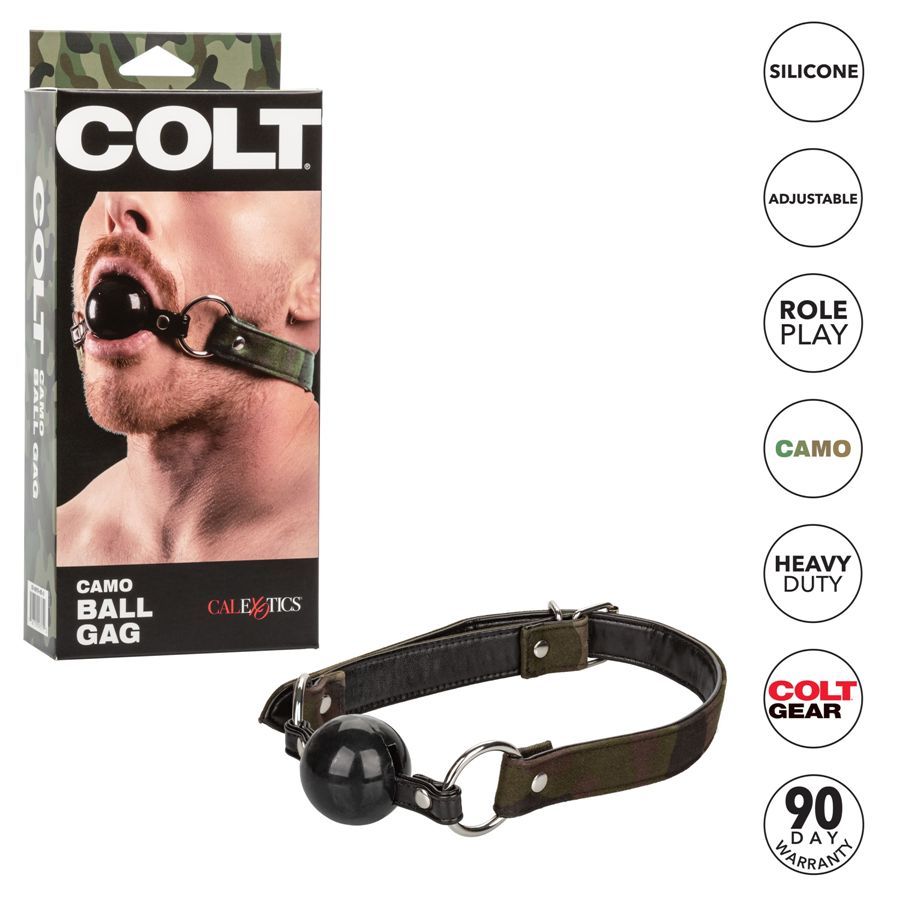 Materials Silicone, Cotton, Polyureth... CEN - Colt Camo Ball Gag - Khaki photo-4