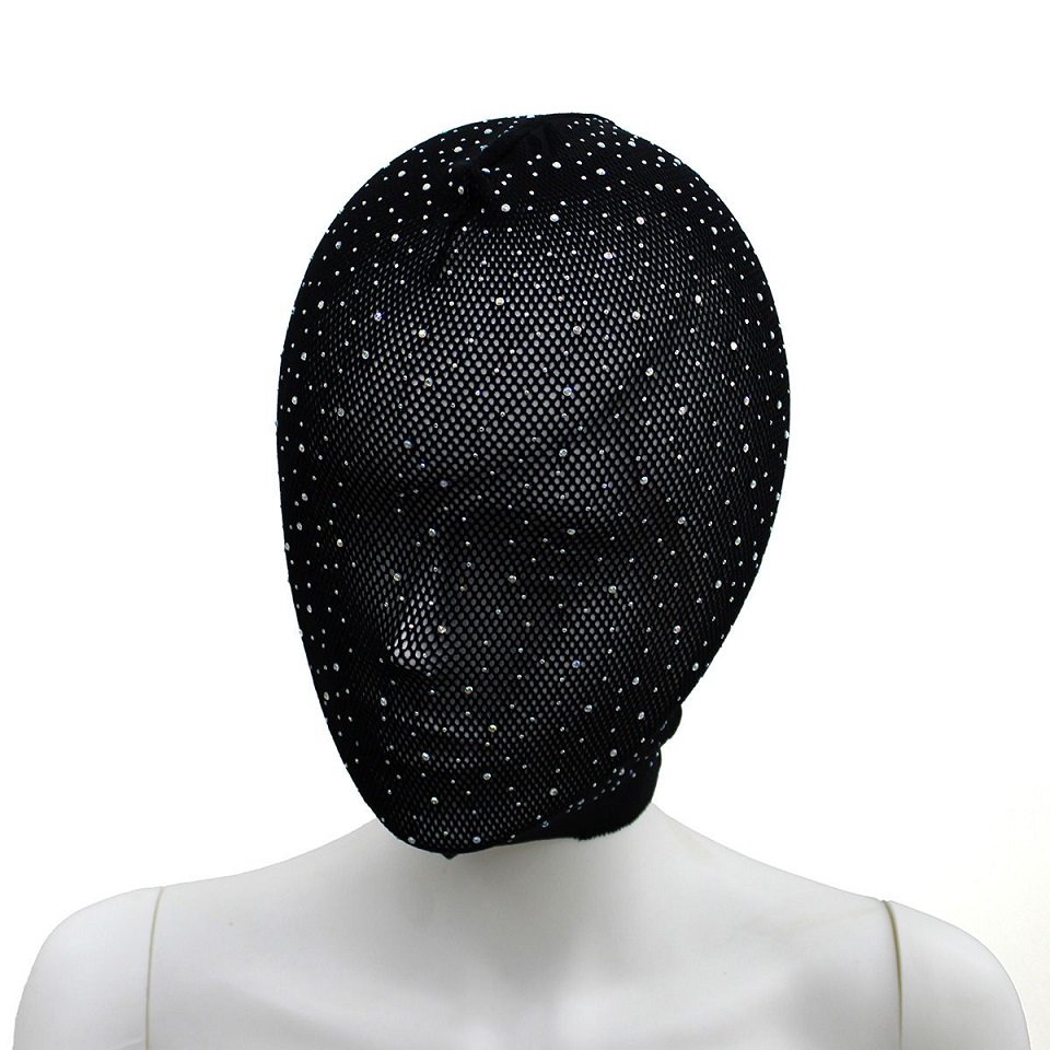 Introducing our Lace Hood with Shiny Diamonds – an exquisite... Kiotos - Diamonds Lace Hood - Black photo-3