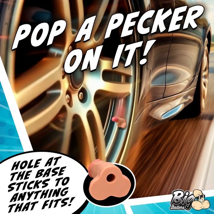 Introducing the perfect accessory for your next party - Four... Big Ballers - Snap-On Peckers - 4 pcs photo-4