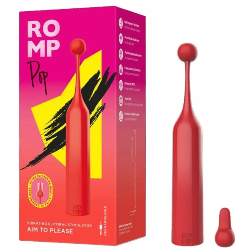 ROMP Pop is a high frequency clitoral stimulator for versati... Romp - Pop - Red photo-11