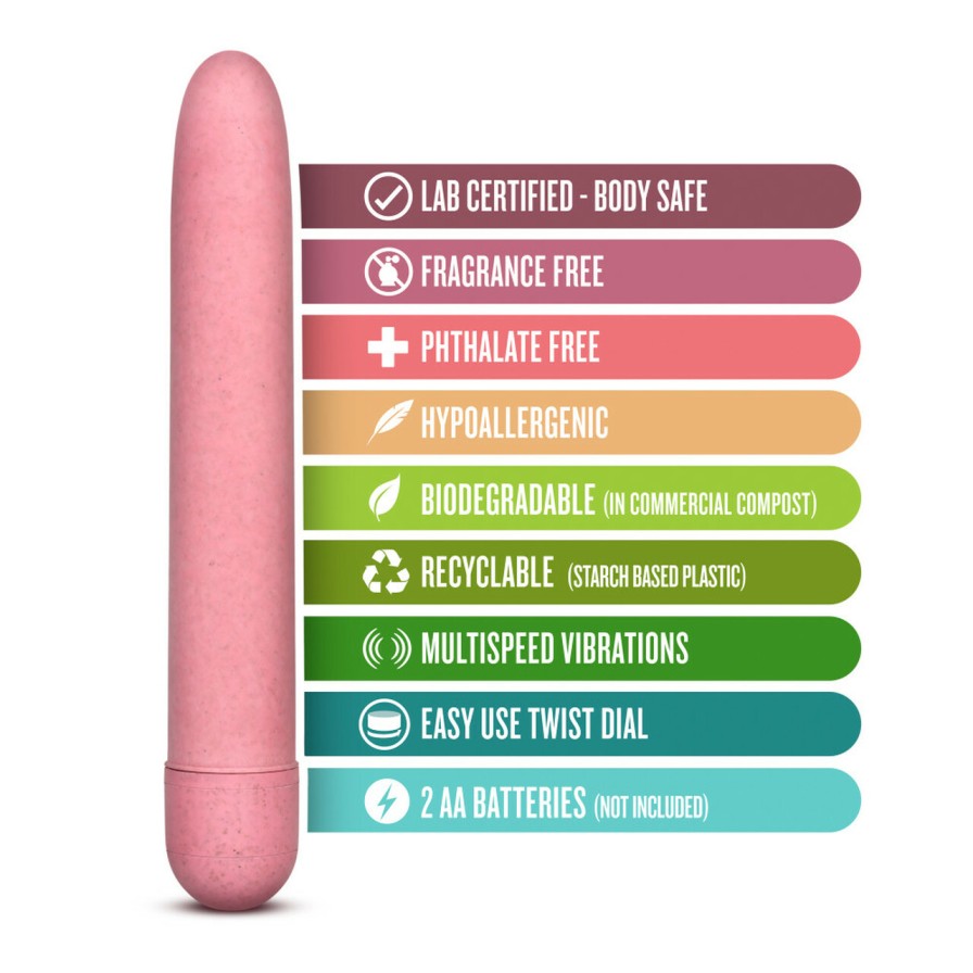 This pleasure-packed petite vibe is crafted from Biofeel, a ... Gaia - Eco Vibe - Coral photo-2