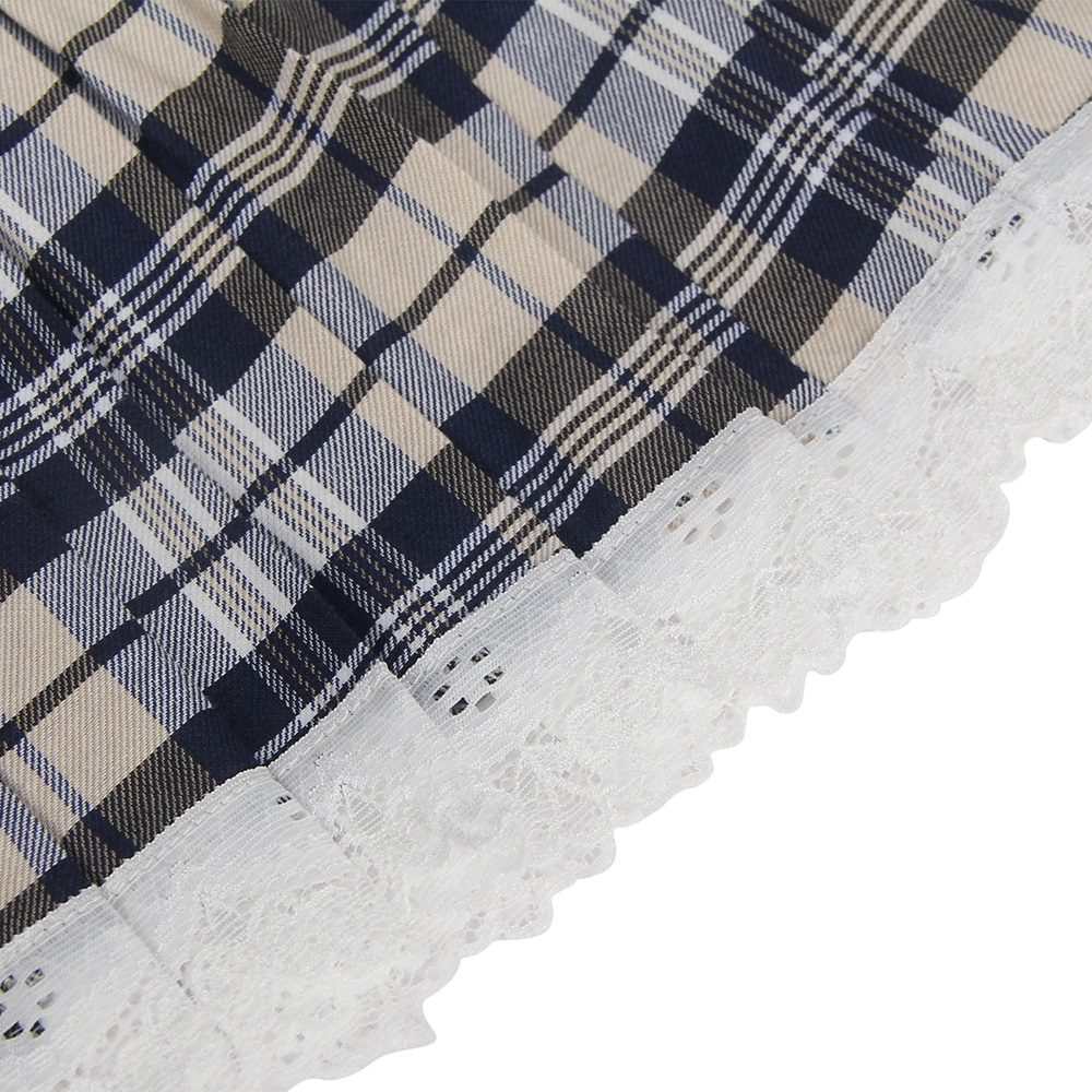 Cosplay suit student uniform with crop top and plaid skirt
... Ohyeah - Student Pleated Skirt Costume - White - XL photo-10