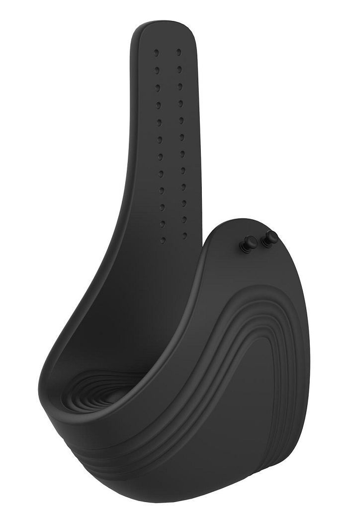 Introducing the ultimate pleasure enhancer for penis owners ... Dreamtoys - Ramrod Adjustable Vibro Ring w Remote - Black photo-5