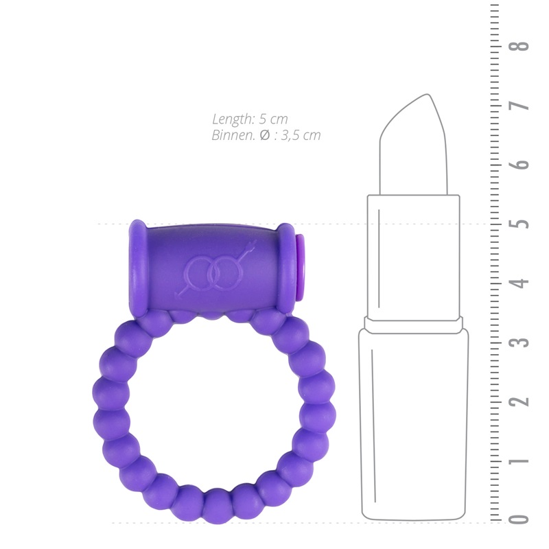This naughty purple ring brings pleasure to him and her! He ... Easytoys - Vibro Cockring - Purple photo-4