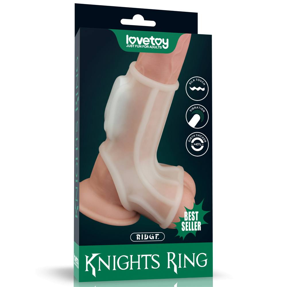 Knights Ring is a great choice for individuals and partners ... Lovetoy - Knights Ridge Vibro Scrotum Ring - White photo-8