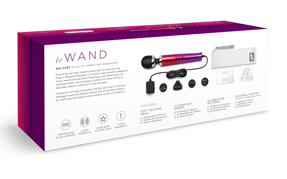 Experience the enhanced version of the acclaimed Le Wand Die... Le Wand - Die Cast Plug-In Massager - Rainbow photo-12