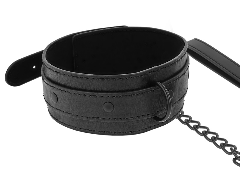 The vegan leather collar from the INTENSE FETISH brand is a ... Intense - Vegan Collar - Black photo-4