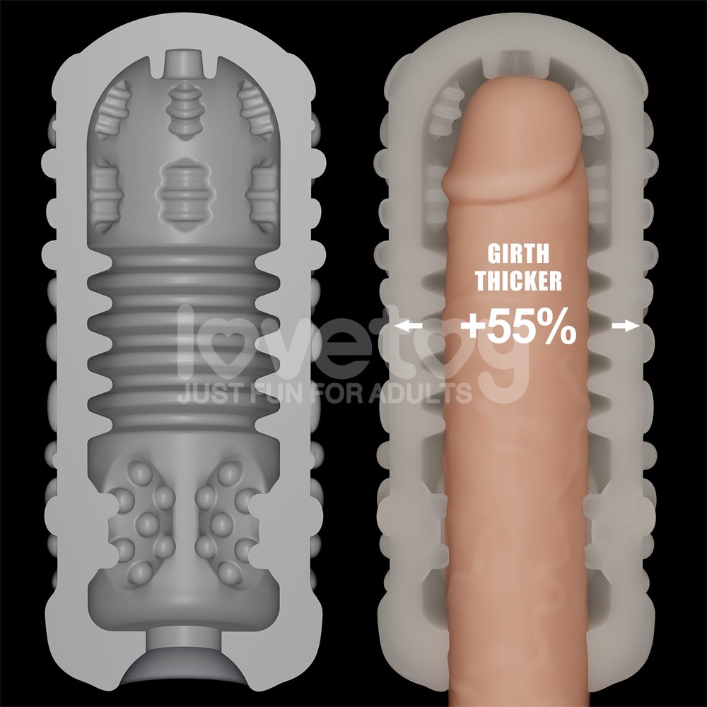 Discover ultimate pleasure and versatility with the Lovetoy ... Lovetoy - Knights Ring Vibro 2in1 Sleeve - Drip photo-13