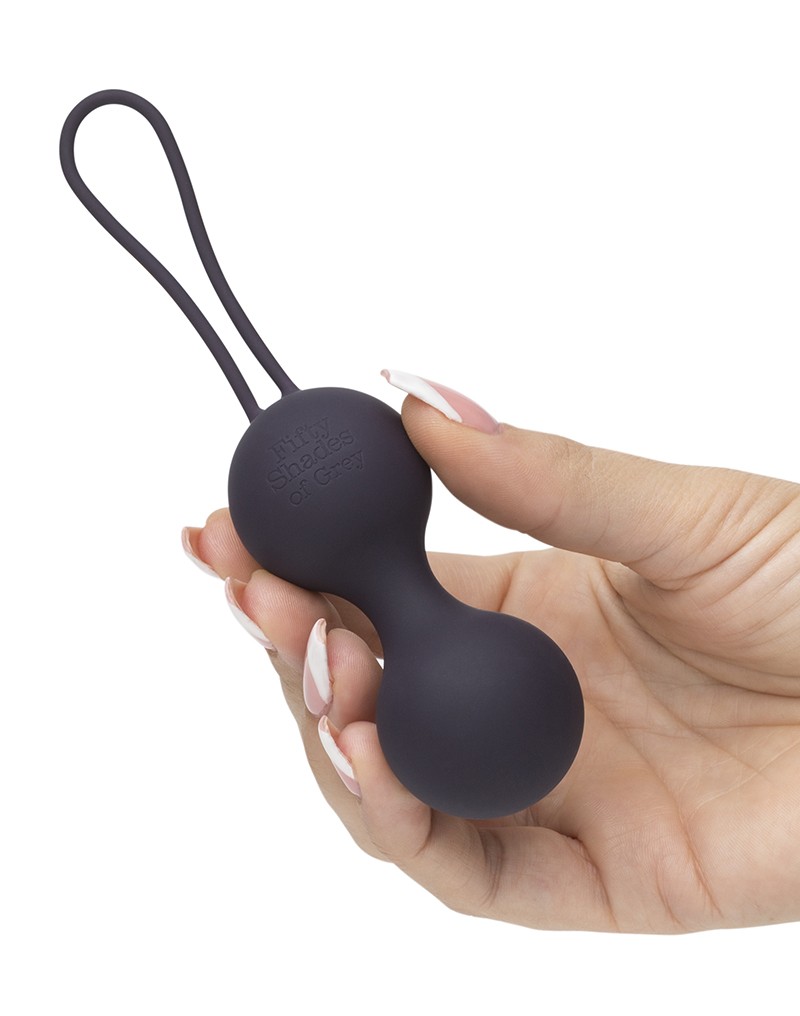 Colour changing 90g silicone jiggle balls, based on a best s... Fifty Shades of Grey - Inner Goddess Jiggle Balls - Purple photo-2