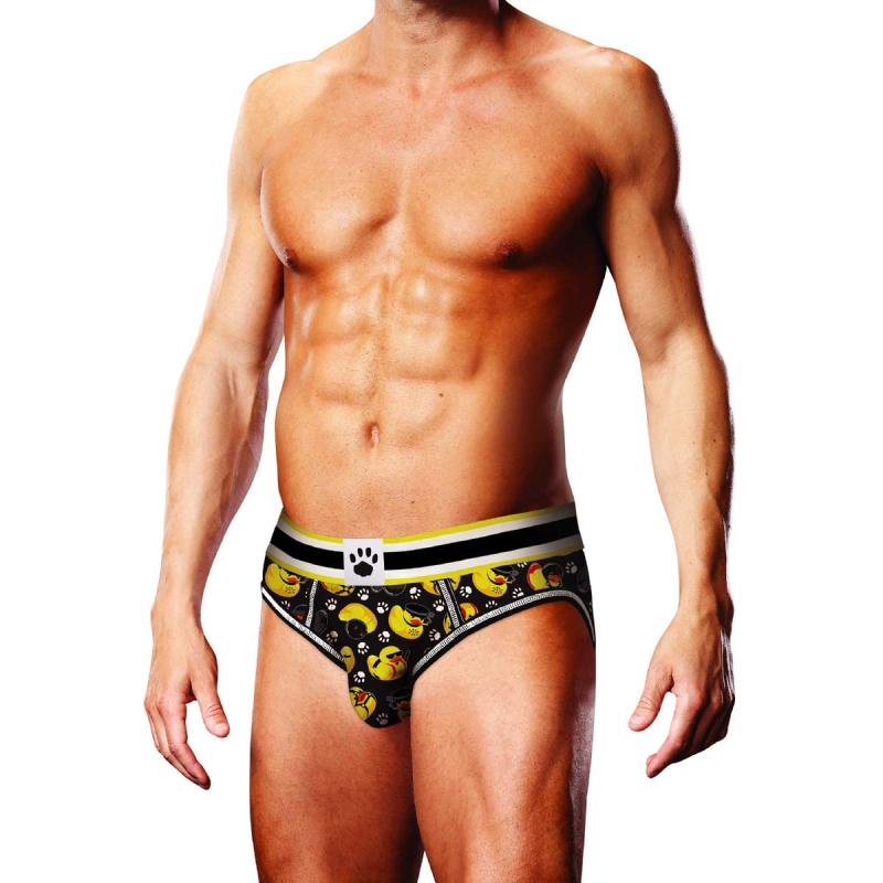 Are you looking for sexy and fun underwear to surprise your ... Prowler - Duck Open Brief - Black - XS photo-2