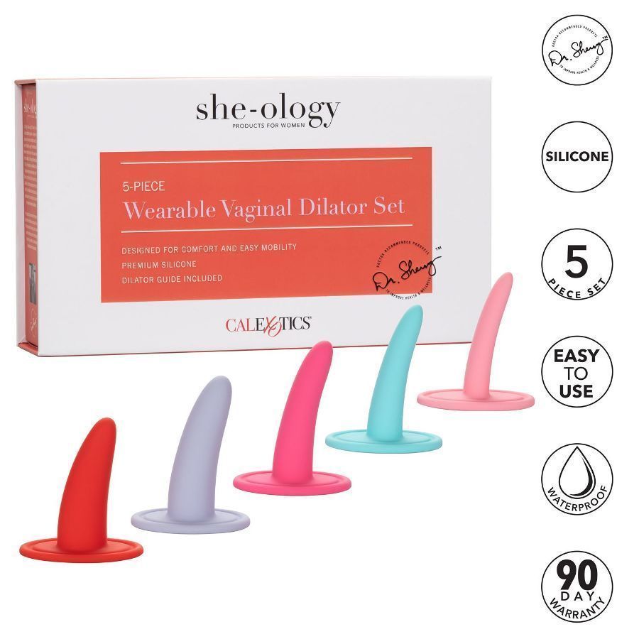 Revitalize and strengthen vaginal muscles with the contoured... CEN - She-ology 5 pcs Wearable Vaginal Dilator Set photo-21