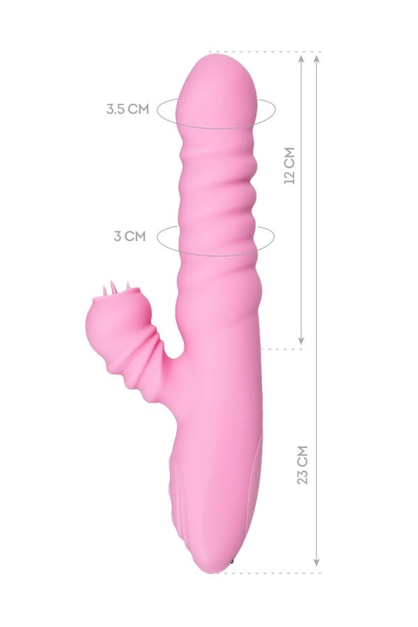 This rotating and heating rabbit vibrator has a unique clito... JOS - Lixy Up&Down Vibrator - Pink photo-12