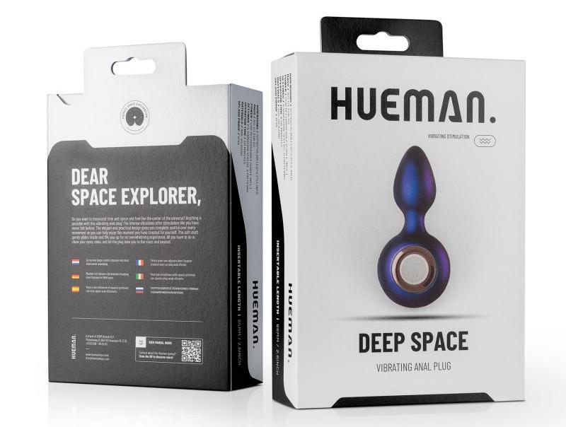 Experience great anal stimulation with this stylish vibratin... Hueman - Deep Space Vibro Plug - Purple photo-10