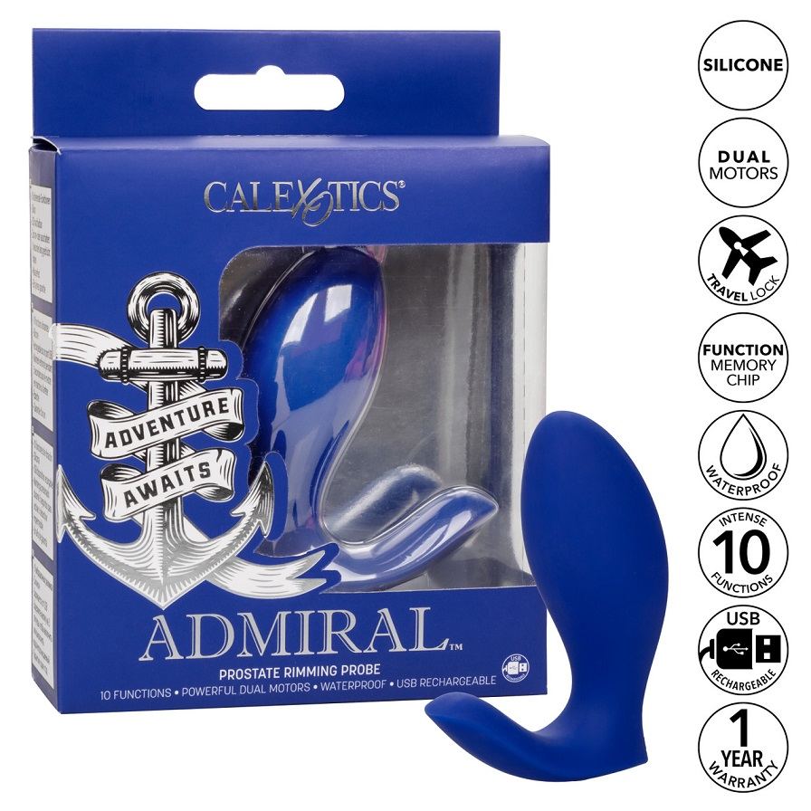 Ride the waves of ecstasy towards uncharted territories of p... CEN - Admiral Prostate Rimming Probe - Blue photo-12